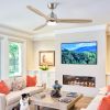 52 In.Intergrated LED Ceiling Fan Lighting with Remote Control