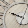 23.6" Wood Wall Clock Natural/Grey See below