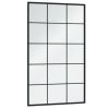 Wall Mirror Black 39.4"x23.6" Metal