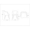 Manhattan Comfort Kee Woven Linen Dining Chair in Pebble