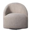Upholstered 360 Degree Swivel Chair Beige See below
