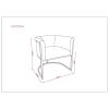 Manhattan Comfort Bali Tan and Black Faux Leather Dining Chair