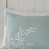 Oversized Cotton Jacquard Comforter Set Aqua Cal King