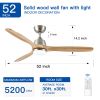 52 In.Intergrated LED Ceiling Fan Lighting with Remote Control