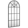Wall Mirror Black Powder-coated iron, glass Medium Minimalistic