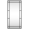 Wall Mirror Black 15.7"x31.5" Rectangle Iron