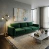 Harmony Brassed Gold Floor Lamp with Rotary Switch Triple Spots Metal Block Base