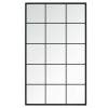 Wall Mirror Black 39.4"x23.6" Metal