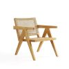 Manhattan Comfort Hamlet Accent Chair in Nature Cane