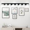 Modern Black LED Vanity Light, 8-Lights Wall Sconce for Bathroom and Mirror, Sleek Minimalist Design, Energy-Efficient, Easy to Install
