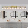 10 Light Gold Vanity Lights for Mirror, 52inch Modern Gold Bathroom Wall Lighting for Bedroom, Living Room