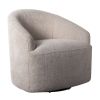 Upholstered 360 Degree Swivel Chair Beige See below