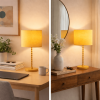 Modern Classic Desk Lamp Villa Living Room Bedroom Study Decorative Sereno Table Lamp Ochre and Gold 110-120V Table Light