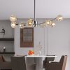28" Modern Crystal Chandeliers, 9 Lights Chrome Chandelier for Living Room Bedroom, Dining Room Chandelier Over Table