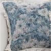 19.7in Oil Painting Shabby Chic Style Handmade Throw Pillow – Full Floral Needlepoint Decorative Cushion