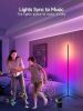 RGB LED Corner Lamp with Music Sync, Smart App and Remote Control Color Changing Ambience Light, LED Lamp with 16 Million Colors for Bedroom