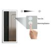 22" x 48" Led Lighted Full Length Mirror; Body Mirrors with Brushed Silver Frame; Touch Switch and Stepless Dimmable