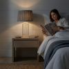 High Quality Hotel European Modern Bed Side nightstand Decorative Led Table/desk Lamp Luxora Table Lamp Gold - Clear and Grey 110-120V