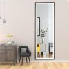 22" x 65" Led Lighted Full Length Mirror; Body Mirrors with Antique Brass Frame; Touch Switch and Stepless Dimmable