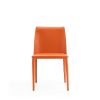 Manhattan Comfort Paris Coral Saddle Leather Dining Chair (Set of 2)