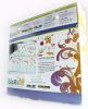 Blancho Bedding - [Artistic Blue] Luxury 6PC Mini Bed In A Bag Combo 300GSM (King Size)