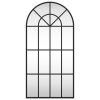Wall Mirror Black Powder-coated iron, glass Medium Minimalistic
