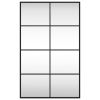 Wall Mirror Black 19.7"x31.5" Rectangle Iron