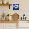 Dolphin Framed Metal Print Bathroom, Kitchen, Office, Home Decor Wall Art Ready to Hang, Square, 8X8
