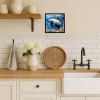 Manatee Framed Metal Print Bathroom, Kitchen, Office, Home Decor Wall Art Ready to Hang, Square, 8X8