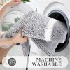 Bathroom rug set of three pieces, non-slip and absorbent bath mat, ultra-fine fiber soft and absorbent long-pile carpet