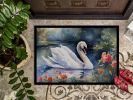 NEW Swan Doormat Front Door Mat Indoor Outdoor Rugs for Entryway, Non Slip Washable Low Pile, 18H X 27W