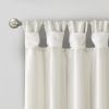 Twist Tab Lined Window Curtain Panel White 50x84"