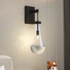 Wall Sconces, Black Wall Sconces Modern Bathroom Lights, Sconces Wall Lighting with Clear Glass