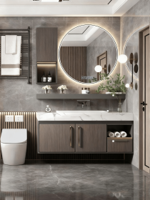 Tempered Glass Frame Mirror, 20" Anti-Fog & Anti-Shatter Rectangular Bathroom Wall-Mounted Mirror, Combing Mirror with Metal Frame and Round Corners (PS13-50: PS13-60)