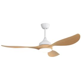 56 Inch Modern Ceiling Fans Dimmable LED Light Quiet DC Reversible Motor for Indoor & Outdoor (Color: as Pic)