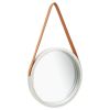 Wall Mirror Silver and brown