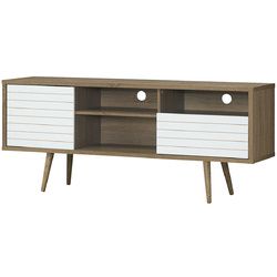 Modern TV Stand with 3 Shelves Storage Drawer (SKU: HW63442)