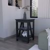 Clio Auxiliary Table, with two shelves