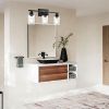 Wall Light Industrial Glass Wall Sconce, Bathroom Wall Light. Seeded Lampshade Wall Lamps for Vanity Mirror Living Room Bedroom (Black)