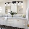 Wall Light Industrial Glass Wall Sconce, Bathroom Wall Light. Seeded Lampshade Wall Lamps for Vanity Mirror Living Room Bedroom (Black)