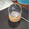 Crystal Ball Lamp -Transparent Sphere Refracts Light, Dreamy and Brilliant When Lit, Adding Romantic Atmosphere to the Space