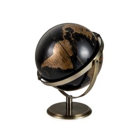 World Globe with Base for Household/Office Decor (Type: Decor Supplies, Color: Gold & Black)