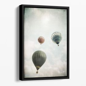Freedom Floating Framed Canvas (Color: Black, size: 12" x 8" / 30cm x 20cm (approx))