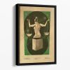 Libra Celestial Equilibrium Art Floating Framed Canvas