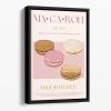 Macaron Print Floating Framed Canvas