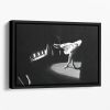 Margot Fonteyn takes a curtain call Floating Framed Canvas