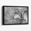 Let it snow Floating Framed Canvas
