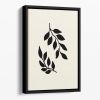 Black Twigs Floating Framed Canvas