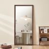 Full Length Mirror 70"x 31", Wall-Mounted Mirror, Faux Wooden Frame,vintage full length mirror,Stylish Big and Tall Body Mirror