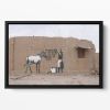 Banksy Washing Zebra Stripes Floating Framed Canvas
